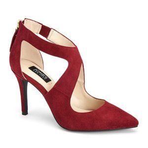 ISO Jones New York Christie Suede Pump Burgundy 9M